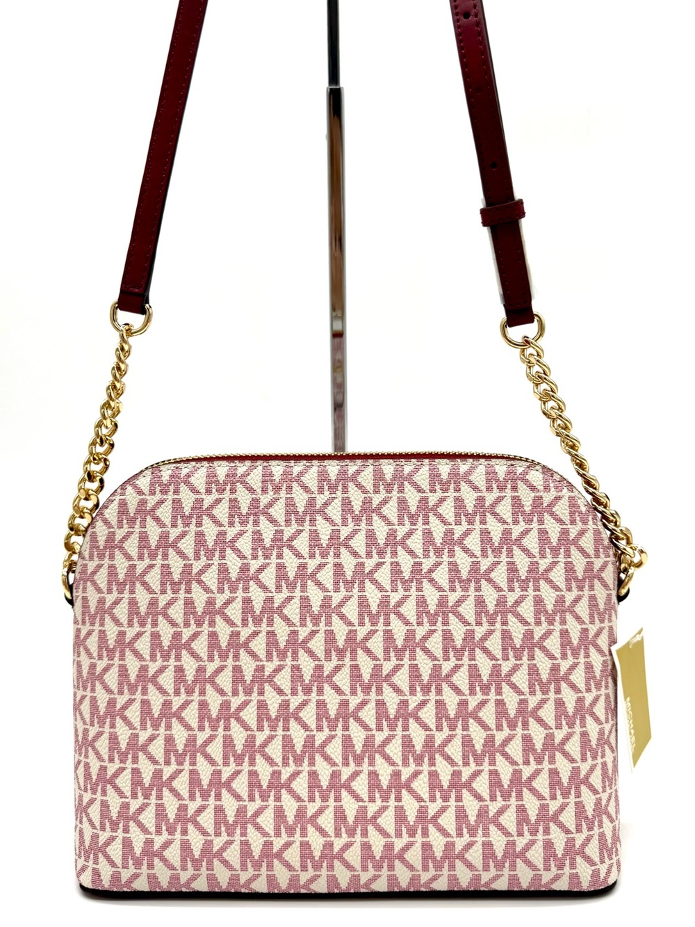 Michael Kors Medium Dome Jet Set Travel Xbody Bag Cherry Multi - Picture 6 of 9